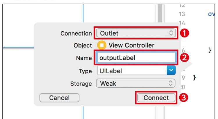 Xcode10でUIパーツとコードの関連付け(紐付け)と削除する方法